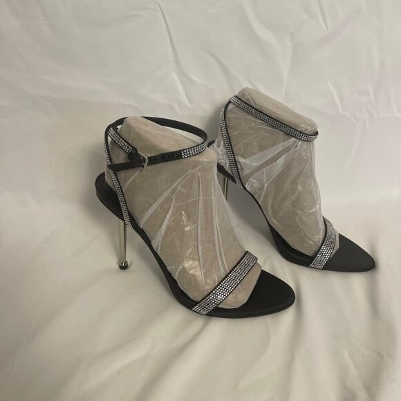 NWT Nine West Women's Rhinestone Embellished Strappy Heels size 7.5 - Picture 3 of 5